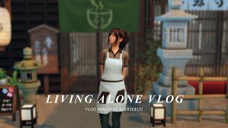 The Sims 4 Living Alone Vlog Ep. 3: Cafe part-time, School Break, Going to Matsuri