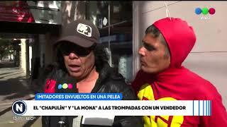 El "Chapulín" y "la Mona 2" a las trompadas contra un delincuente