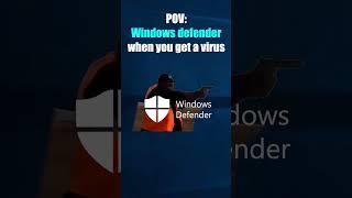 When Windows Defender gets infected with a computer virus