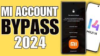 Xiaomi MI Account Remove Bypass Permanent "This Device Is Locked" / NEW 2024 METHOD