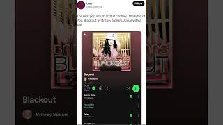 BLACKOUT BY BRITNEY SPEARS IS The best pop album of 21st century! #shorts #britneyspears #blackout