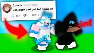 So I did your RANDOM challenges in Roblox Bedwars..