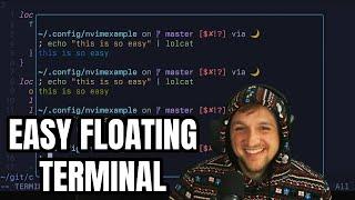 Floating toggle-able terminal in Neovim in 50 lines of Lua