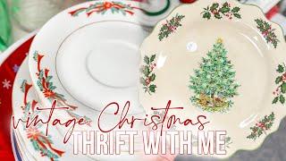 VINTAGE CHRISTMAS THRIFT WITH ME + HAUL!  How I thrift for vintage Christmas treasures