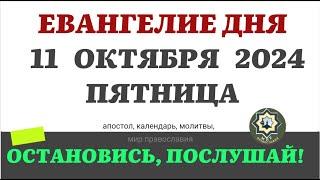 11 ОКТЯБРЯ ПЯТНИЦА ЕВАНГЕЛИЕ АПОСТОЛ ДНЯ ЦЕРКОВНЫЙ КАЛЕНДАРЬ 2024 #мирправославия