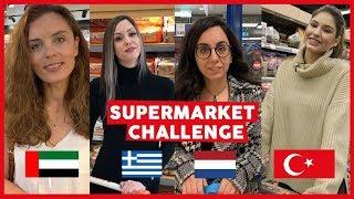 SUPERMARKET CHALLENGE! TURKEY, DUBAI, GREECE, NETHERLANDS, 100 TL, EUR, AED