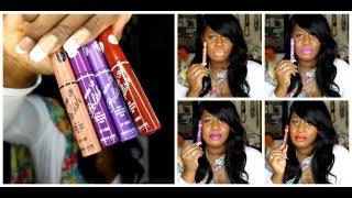 ABSOLUTE NEWYORK INTENSE LIP PAINTS Review/Swatches | Beauty Supply Store Makeup|