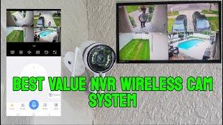 4CH NVR DVR Wireless Cameras Video Surveillance with Extended Range and Remote Viewing