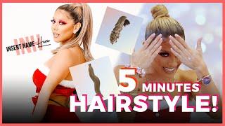 Favorite 5 Minute Hairstyles ft. INSTERTNAMEHERE Review | Marianne Matar