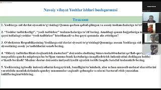 Ёшлар ишлари агентлиги Навоий вил бош суҳбат 16.08.2024