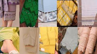 Trouser design with lace | Trouserdesign 2024 New trouser design |Plazo pant| Poncha design 2024