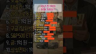 10년 전 1억의 현재 가치는?#경제 #경제정보