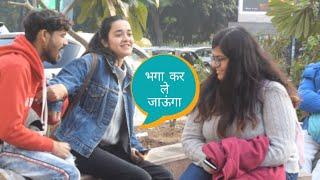UNIQUE PRANK HOT GIRLS || FLIRTING CUTE GIRLS || VIVEK GOLDEN