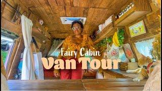 VAN TOUR | Self Converted Rustic Cottage Core Fairy Cabin ‍️