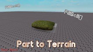 Roblox Studio - Part to Terrain