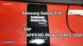 Samsung Galaxy S10 2020 Bypass Install APPS Failed G973F FRP U8 B8 With OTG