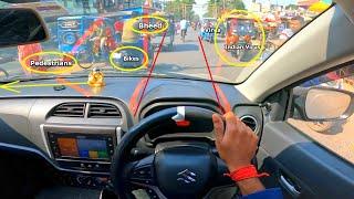 Car Driving Training and Road Judgement in Left Side and Right side Judgement