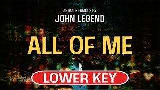 All Of Me (Karaoke Lower Key) - John Legend