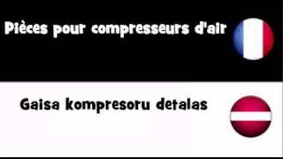 TRADUCTION EN 20 LANGUES = Pièces pour compresseurs d'air