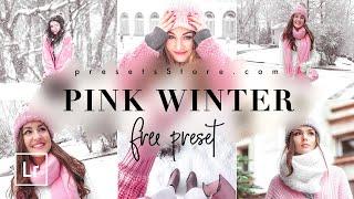 Pink Winter — Free Lightroom Preset | DNG | Snow White Preset | Tutorial | Light Preset