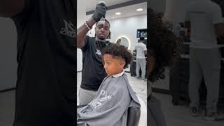 He wanted to Define his Curly Hair 