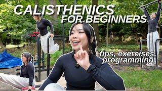 HOW TO START CALISTHENICS | beginner exercises, my split & calisthenics tips