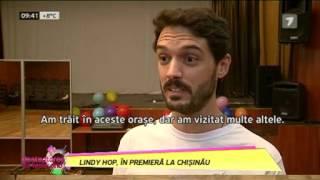 Lindy Hop, the first time in Chisinau TV with Raúl Navalpotro