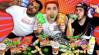 PROVANDO COMIDAS E BEBIDAS SUPER AZEDAS! [+10]