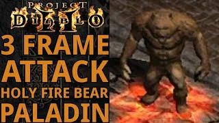 Crazy fast attacking Holy Fire Bear Paladin showcase in S9 of Project Diablo 2 (PD2) + Bossing clips