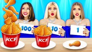 TANTANGAN 100 LAPIS MAKANAN! || Makanan Raksasa Besar VS Kecil Dan Tantangan Gila oleh RATATA COOL