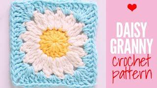 Easy Daisy Granny Square – Beginner-Friendly Crochet Pattern