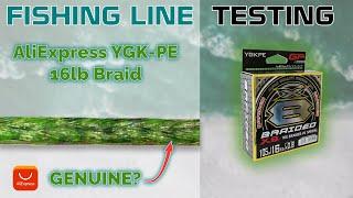 Fishing Line Testing - AliExpress 'YGK-PE' 16lb Braid