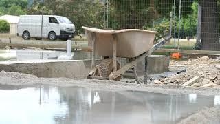 CURING CONCRETE SLABS How we cure our concrete slabs for maximum strength and durability