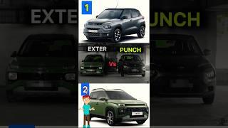 punch 2024 vs exter 2024 #poll #gangnamstyle #hyundai #tata #yourcaradvisor