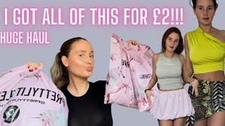 I got all of this for £2!!! HUGE TRY ON HAUL