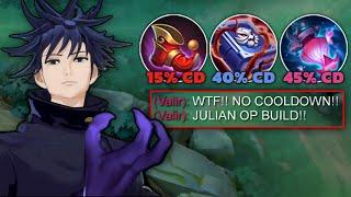 WHEN GLOBAL JULIAN ABUSE THIS NEW COOLDOWN BUILD IN SOLO RANKED GAME!! (must try) - Mobile Legends