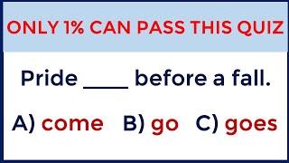 Mixed Grammar Test: If you score over 90% on this quiz, your English is Great!