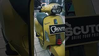 vespa kece wajib di coating scuto dong, biar tetap glow up dan minim jamur dan kusam #motodetailing