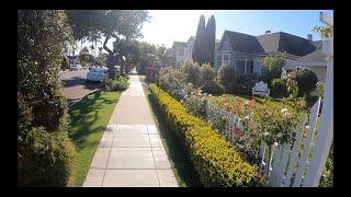 4K SAN DIEGO, CALIFORNIA - WALKING AROUND IN A GORGEOUS NEIGHBORHOOD