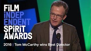 Tom McCarthy wins Best Director at the 2016 Film Independent Spirit Awards