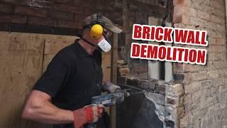 How to demolish a brick wall in a house