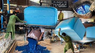 Behind the Scenes: How PU Sponge Blue Foam Sheets Are Made!