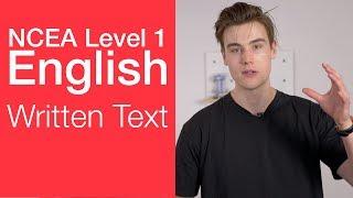 Written Text | NCEA Level 1 English Strategy Video | StudyTime NZ