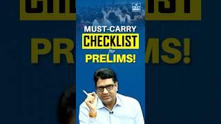 UPSC PRELIMS 2025 | Checklist to carry in your Prelims | NEXT IAS