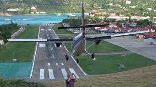 A day at one of the worlds most challenging airports, 4K planespotting at St Barts 2