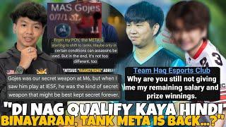 DI BINAYARAN MATAPOS DI MAG QUALIFY? TANK META BABALIK NA DAW PABOR KAY DK? GOJES SECRET WEAPON?!