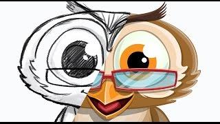 Owl Cartoon Character - Owlsen Academic || GraphicMama.com