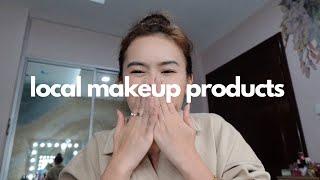 trying out LOCAL makeup products 🫣