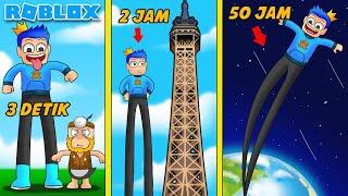 GILA!!! KAKIKU BERTAMBAH PANJANG SETIAP DETIK SAMPAI 60.000 METER DI LUAR ANGKASA ROBLOX!!!