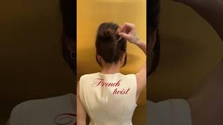 French twist tutorial #hairstyle #frenchtwist #hairtutorial #hairstyles